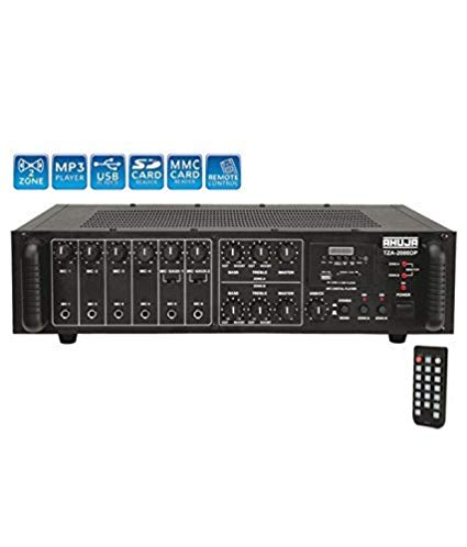 Ahuja TZA-2000®DP 200 WATTS WITH BUILT-IN DIGITAL PLAYER 2 ZONE PA MIXER AMPLIFIER